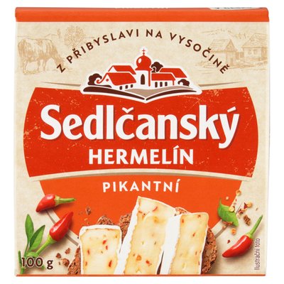 Obrázek ŠETŘÍME JÍDLEM: Sedlčanský Hermelín pikantní 100g