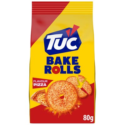 Obrázek TUC Bake Rolls Pizza Chlebové suchary balení 80 g