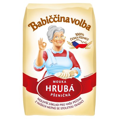 Obrázek ŠETŘÍME JÍDLEM: Babiččina Volba Mouka hrubá pšeničná 1kg