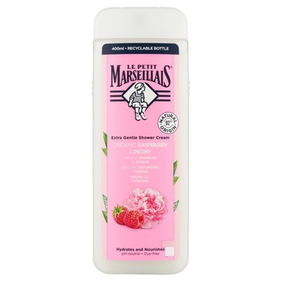 Obrázek Le Petit Marseillais Krémový sprchový gel bio malina & pivoňka 400ml