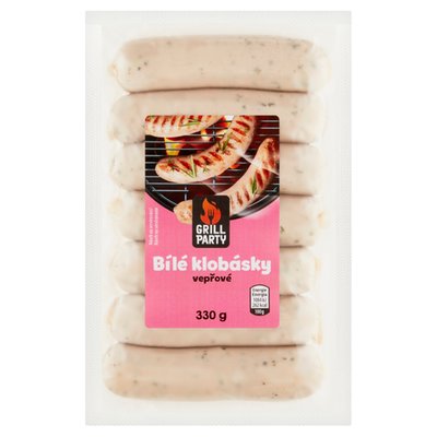 Obrázek ŠETŘÍME JÍDLEM: GRILL Party Bílé klobásky vepřové 330g
