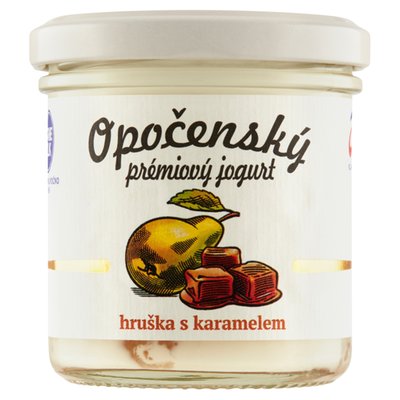 Obrázek ŠETŘÍME JÍDLEM: Bohemilk Opočenský prémiový jogurt hruška s karamelem 150g