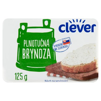Obrázek ŠETŘÍME JÍDLEM: clever Plnotučná bryndza 125g