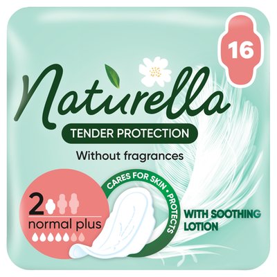 Obrázek Naturella Ultra Tender Protection Normal Plus, Vložky 16 ks, Bez Barviv A Parfemace