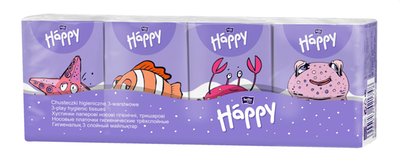 Obrázek BB Happy Dětské papírové kapesníky multipack 9 x 8