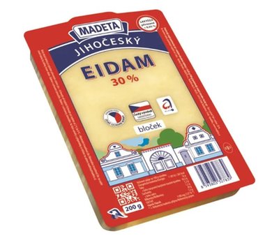 Obrázek Jihočeský Eidam 30% bloček 200g