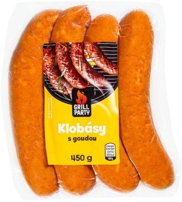 Obrázek ŠETŘÍME JÍDLEM: GRILL Party Klobásy s Goudou 450g