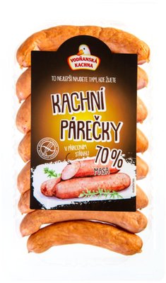Obrázek ŠETŘÍME JÍDLEM: Kachní párečky 250g