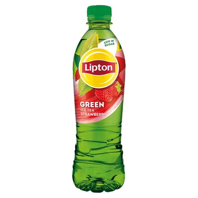 Obrázek Lipton Ledový čaj zelený s příchutí jahod 500ml