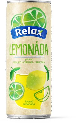 Obrázek Relax Lemonáda citron příchuť LIMETKA 0,33l