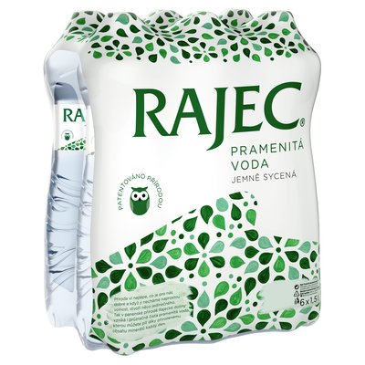 Obrázek Rajec Pramenitá voda jemně sycená (6x1,5l)