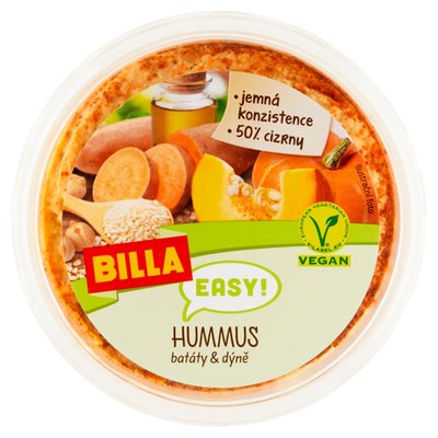 Obrázek ŠETŘÍME JÍDLEM: BILLA EASY Hummus batáty & dýně 160g