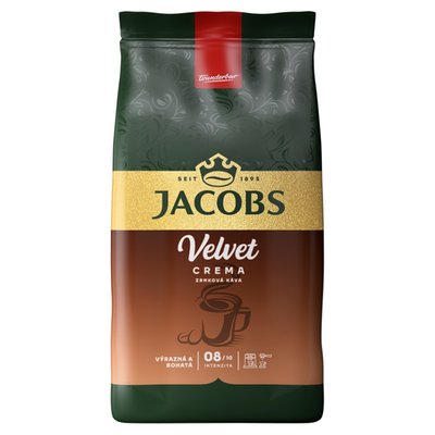 Obrázek Jacobs Velvet Crema zrnková káva 1000g