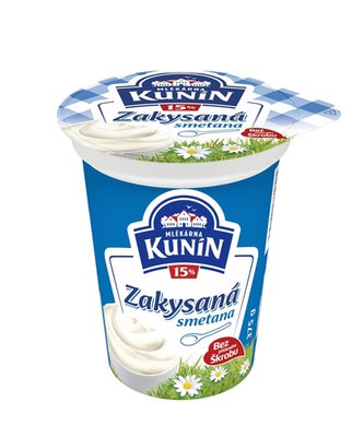 Obrázek ŠETŘÍME JÍDLEM: Kunín Smetana zakysaná 15%, 375g