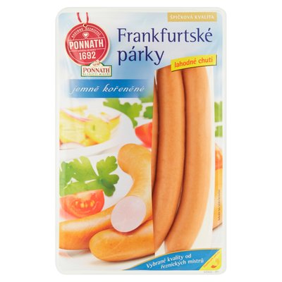 Obrázek ŠETŘÍME JÍDLEM: Ponnath ŘEZNIČTÍ MISTŘI Frankfurtské párky 200g