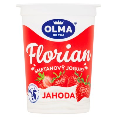 Obrázek ŠETŘÍME JÍDLEM: Olma Florian Smetanový jogurt jahoda 150g