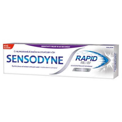 Obrázek Sensodyne Rapid Relief Whitening zubní pasta s fluoridem 75ml