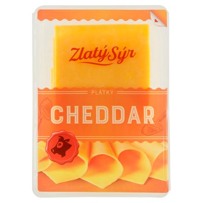Obrázek ŠETŘÍME JÍDLEM: Zlatý Sýr Cheddar plátky 100g