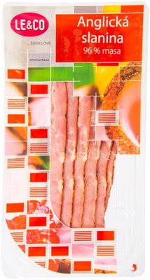 Obrázek ŠETŘÍME JÍDLEM: Anglická slanina 96%, 100g