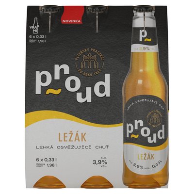 Obrázek Proud Pivo ležák 6 x 0,33l