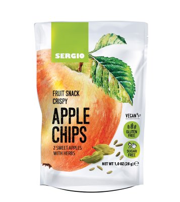Obrázek Sergio Jablečné chipsy s kardamonem 28g