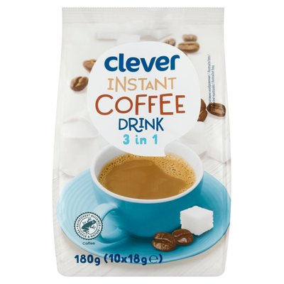 Obrázek clever Instantní kávový nápoj v prášku 10 x 18g (180g)