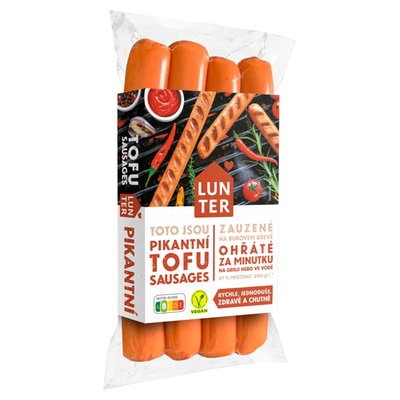 Obrázek ŠETŘÍME JÍDLEM: Lunter Tofu sausages pikantní 200g
