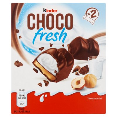 Obrázek ŠETŘÍMR JÍDLEM: Kinder Choco Fresh 2 ks 41g