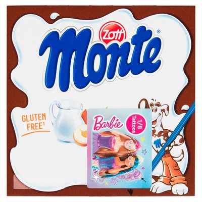 Obrázek ŠETŘÍME JÍDLEM: Zott Monte Mléčný dezert čokoládový s lískovými oříšky 4 x 55g (220g)