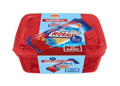 Obrázek Mini Horalky 7x3x27g ve svačinovém boxu 567g