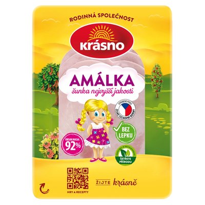 Obrázek ŠETŘÍME JÍDLEM: Krásno Amálka šunka nejvyšší jakosti 100g