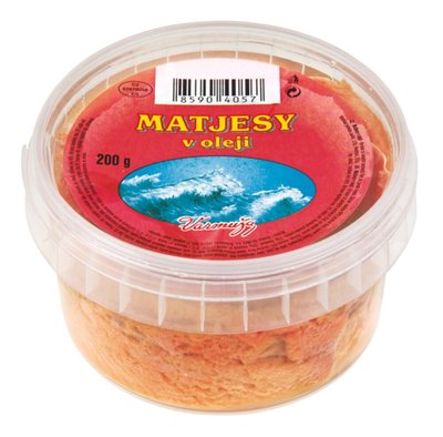 Obrázek ŠETŘÍME JÍDLEM: Matjesy v oleji 0,2 kg