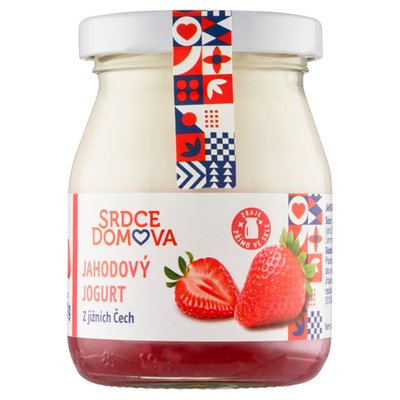 Obrázek Srdce domova Jahodový jogurt 200g