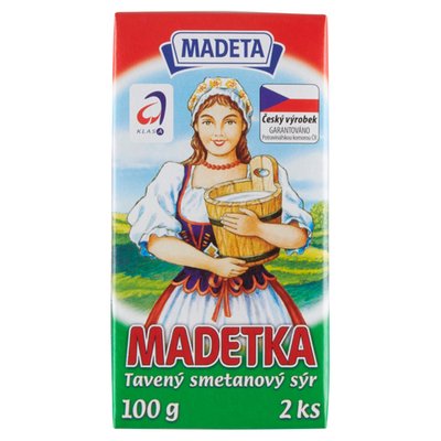 Obrázek ŠETŘÍME JÍDLEM: Madeta Madetka tavený smetanový sýr 2 ks 100g