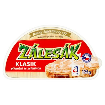 Obrázek ŠETŘÍME JÍDLEM: Zálesák Klasik pikantní se zeleninou jemný smetanový sýr 125g