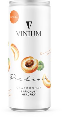 Obrázek Vinium Perlivé Chardonnay Meruňka 0,25l