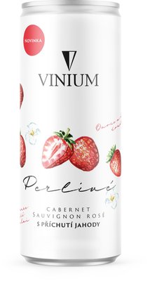 Obrázek Vinium Perlivé Cabernet Sauvignon rosé Jahoda 0,25l