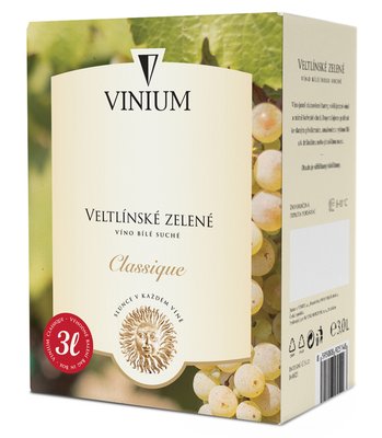 Obrázek Vinium BIB-Veltlínské zelené 3,0l