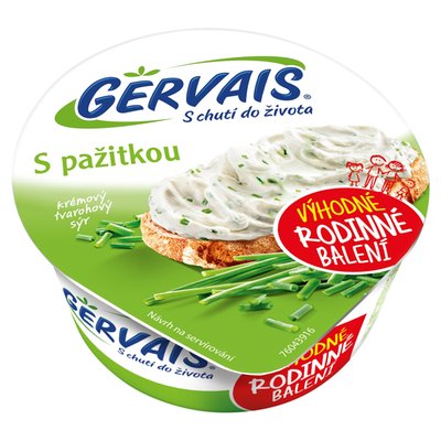 Obrázek ŠETŘÍME JÍDLEM: Gervais Čerstvý tvarohový sýr s pažitkou 170g