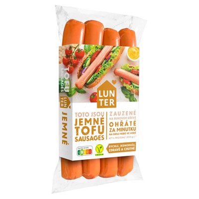 Obrázek ŠETŘÍME JÍDLEM: Lunter Tofu sausages jemné 200g