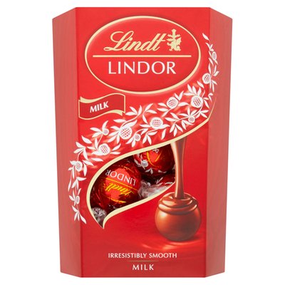 Obrázek ŠETŘÍME JÍDLEM: Lindt Lindor Mléčná čokoláda s jemnou tekutou náplní 200g