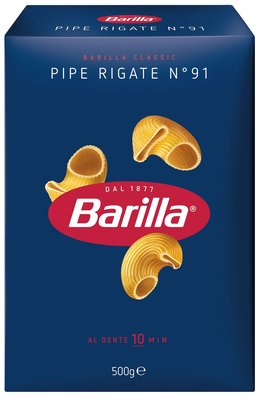 Obrázek Barilla Pipe Rigate semolinové těstoviny sušené 500g