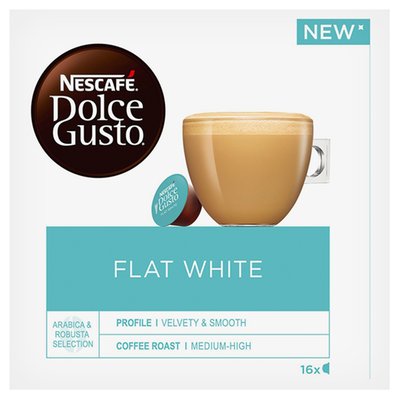 Obrázek ŠETŘÍME JÍDLEM: NESCAFÉ® Dolce Gusto® Flat White - kávové kapsle - 16 ks