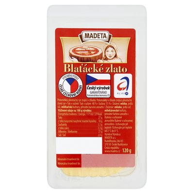 Obrázek ŠETŘÍME JÍDLEM: Madeta Blaťácké zlato 120g