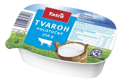 Obrázek ŠETŘÍME JÍDLEM: Tatra tvaroh polotučný 250g