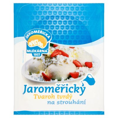 Obrázek ŠETŘÍME JÍDLEM:  Jaroměřická Mlékárna Jaroměřický tvaroh tvrdý na strouhání 200 g