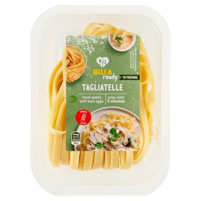 Obrázek ŠETŘÍME JÍDLEM: BILLA Ready Tagliatelle těstoviny vaječné nesušené 250g