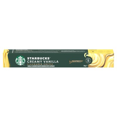 Obrázek Starbucks by Nespresso Creamy Vanilla Flavoured Coffee, kávové kapsle - 10 kapslí v balení