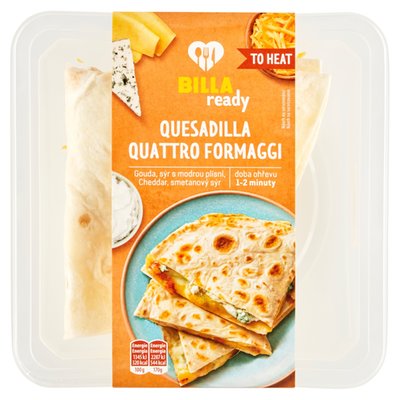 Obrázek BILLA Ready Quesadilla Quattro Formaggi 170g