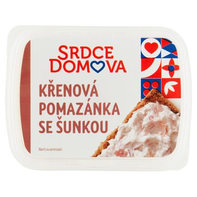 Obrázek ŠETŘÍME JÍDLEM: Srdce domova Křenová pomazánka se šunkou 135g